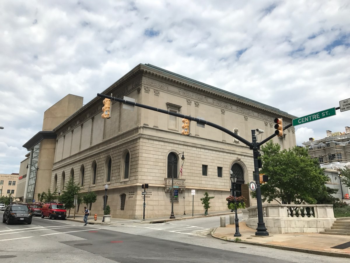 The Walters Art Museum, a Beaux-Arts building on North Charles Street
